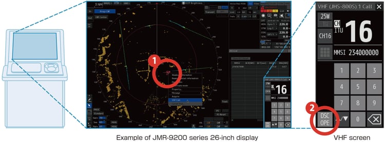 Example of JMR-9200 series 26-inch display