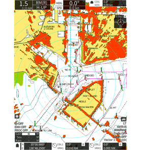 Daytime mode (with NAVIONICS+)
