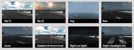 Various environmental conditions can be reproduced.