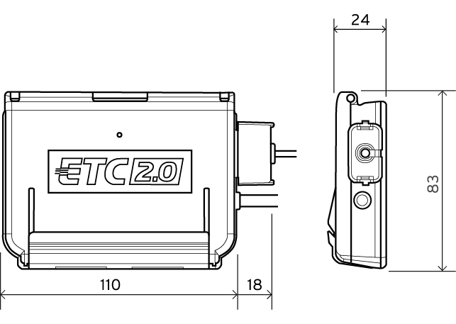 バイク用ETC JRM-21 2.0 2016/12 000032 二輪車用ETC2.0対応車載器 JRM