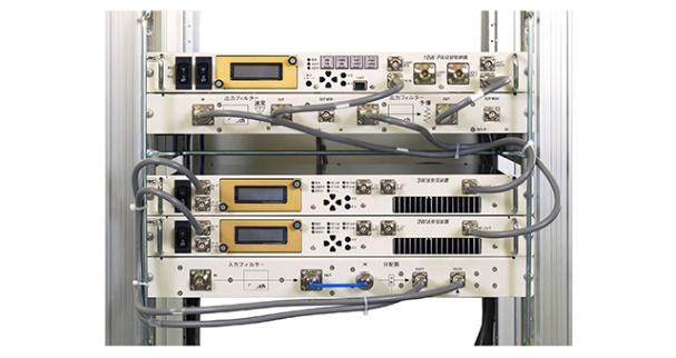 デジタルテレビ中継送信機 JBS-207シリーズ ＜ 3W以下放送波中継局1メディア実装例 ＞