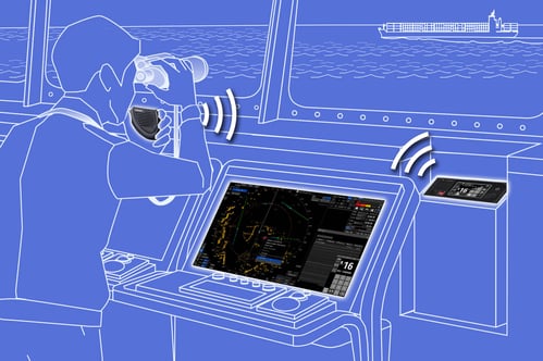 Example of a call using wireless speaker microphone BTR-155