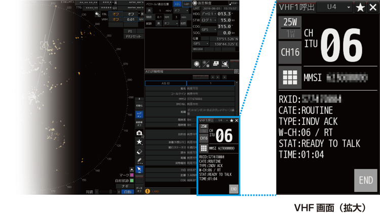 VHF 画面