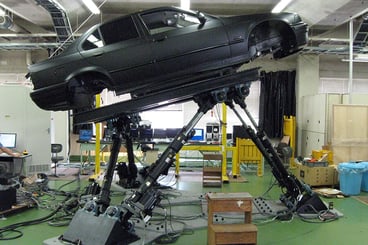 車体を載せた状態での調整