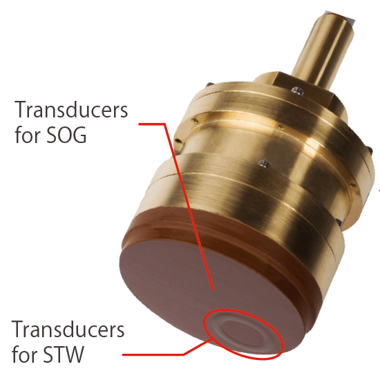 Combined transducer unit for both ground and water speed measurements