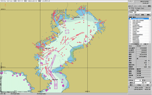 AIS表示・操作画面