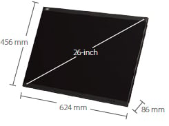 26-inch display and desktop frame1