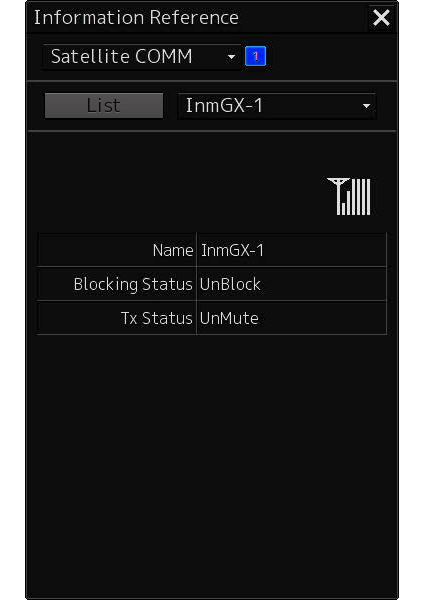 Satellite transmission blocking area display