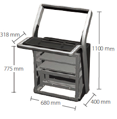 19 cradle frame and 26 cradle frame