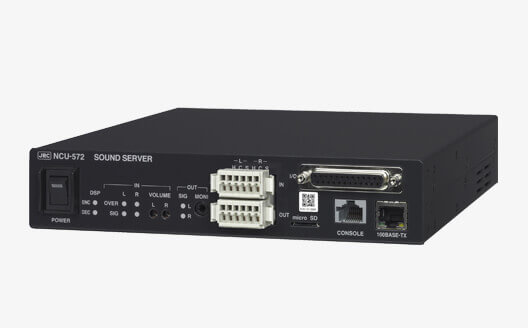 メモリー再生機能付きステレオ音声IP化装置
サウンドサーバー NCU-572